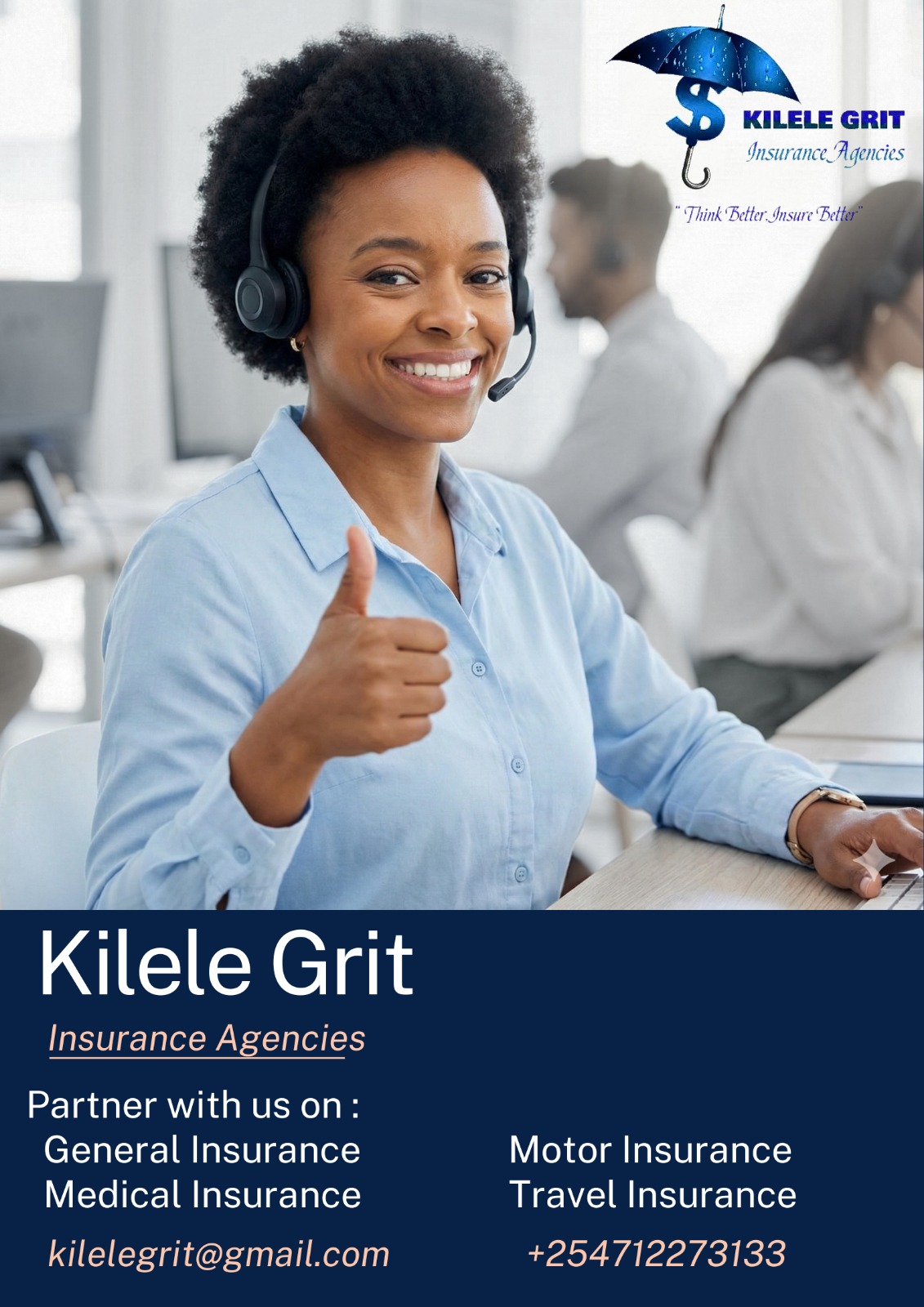 Kilele Grit Insurance professional agent